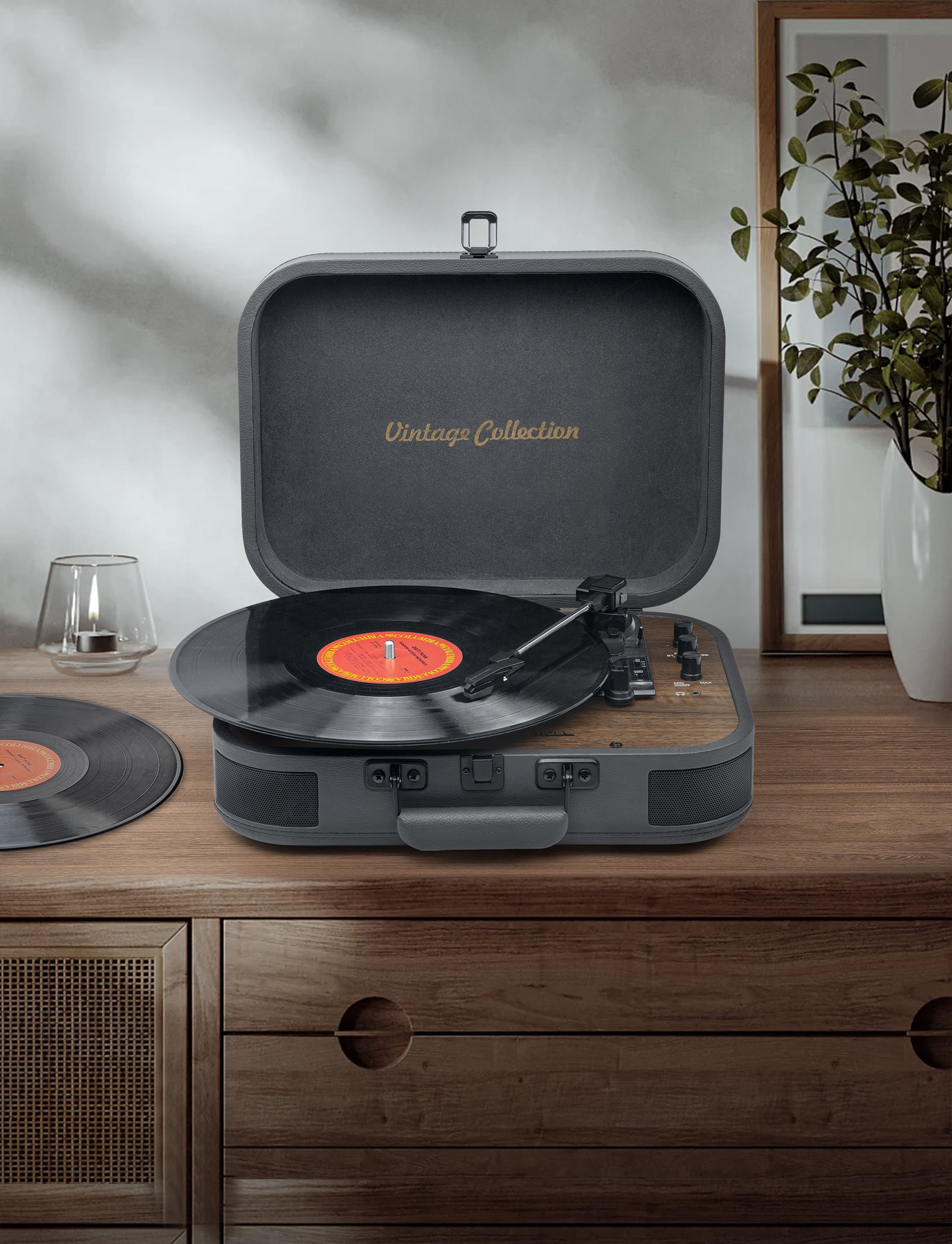 Platine vinyle USB MUSE 2x5W - MT-207DGB