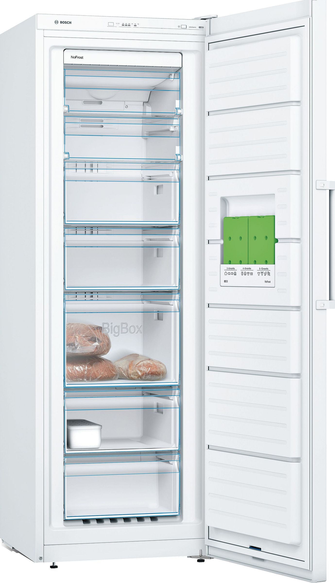 Congélateur armoire BOSCH 225L No Frost Blanc - GSN33FWEV