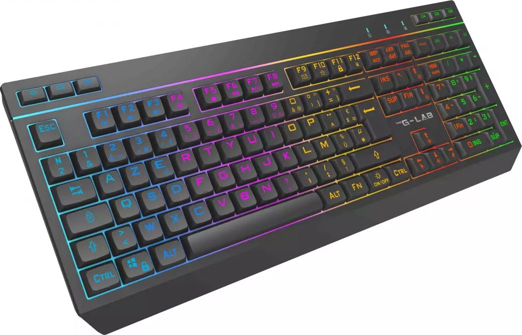 Clavier souris sans fil THE G-LAB Triple mode RGB 6400 DPI 1000Hz - COMBO-TUNG-EX-B
