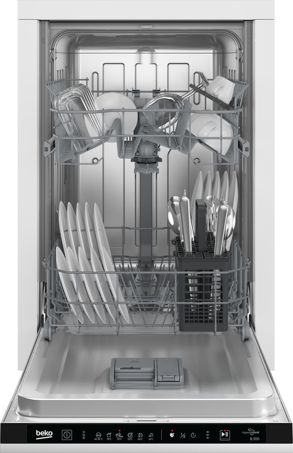 Lave vaisselle tout integrable 45 cm BEKO  - BDIS16030
