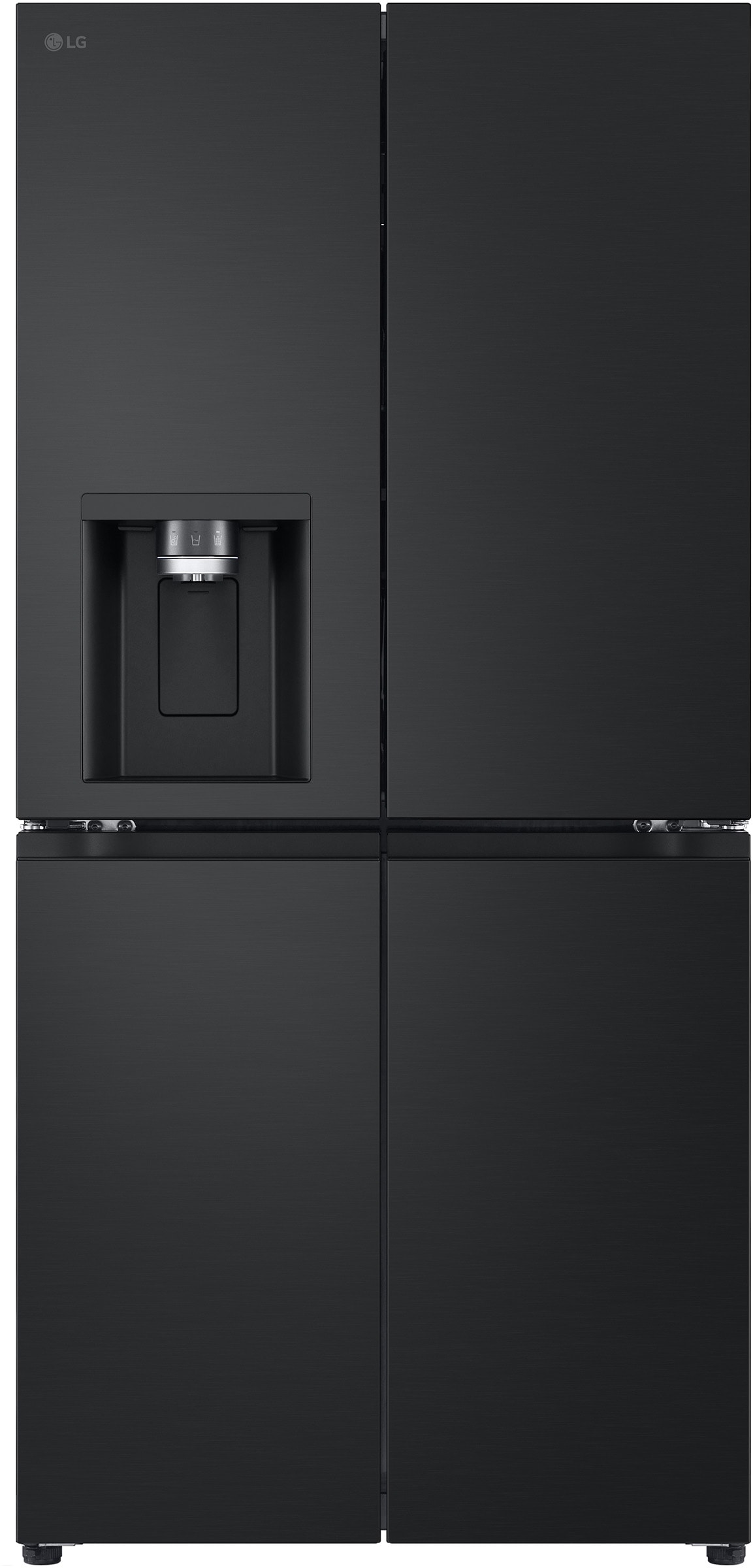 Réfrigérateur 4 portes LG , Froid ventilé, 506L, Noir GML860EPFE