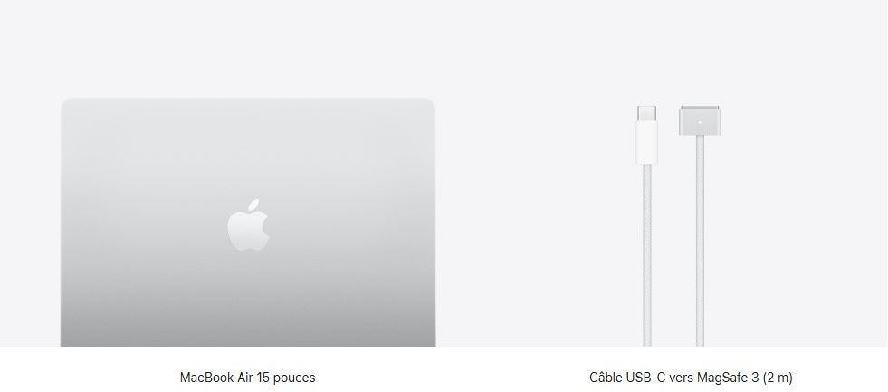 MacBook Air APPLE 15.3'' M5 16Go 512Go Gris - MBAIR15M5ARG-MDV94FN