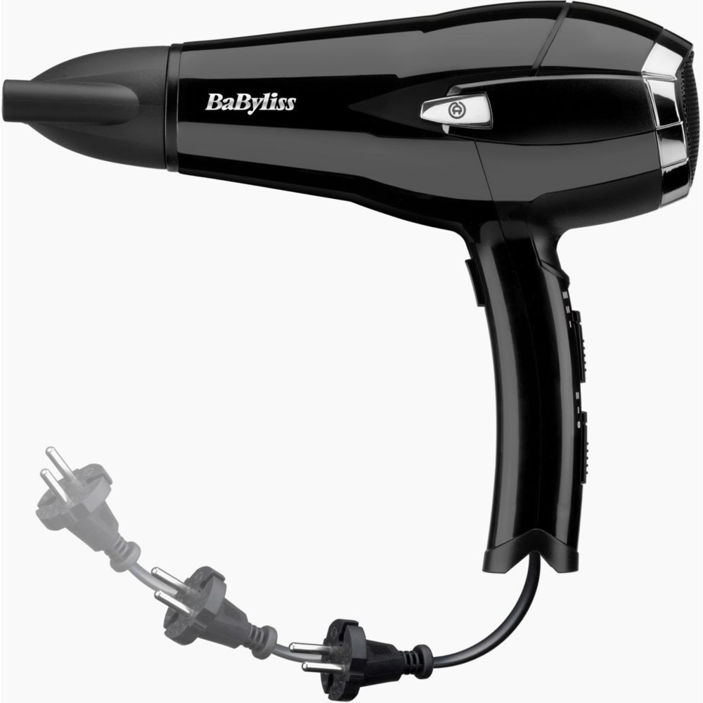 Sèche-cheveux BABYLISS CordKeeper 2000 Noir - D374DE