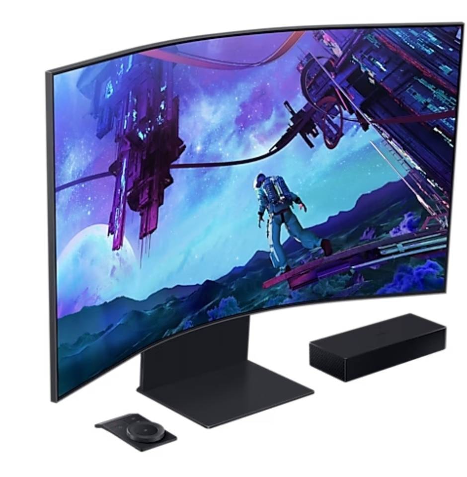 Ecran PC Gamer 55 pouces incurvé SAMSUNG , Mini-Led, 165Hz, 1ms, Noir - LS55CG970NUXEN