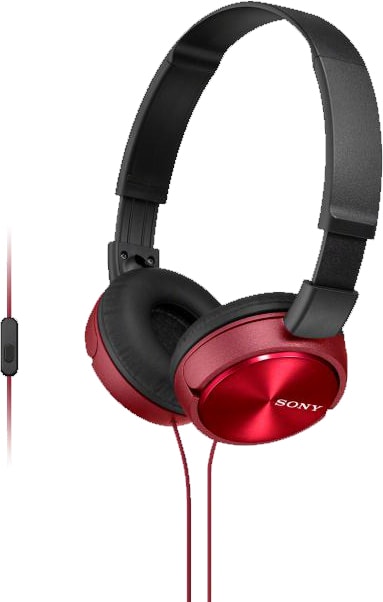 Casque audio arceau SONY Filaire Micro Rouge MDRZX310APR