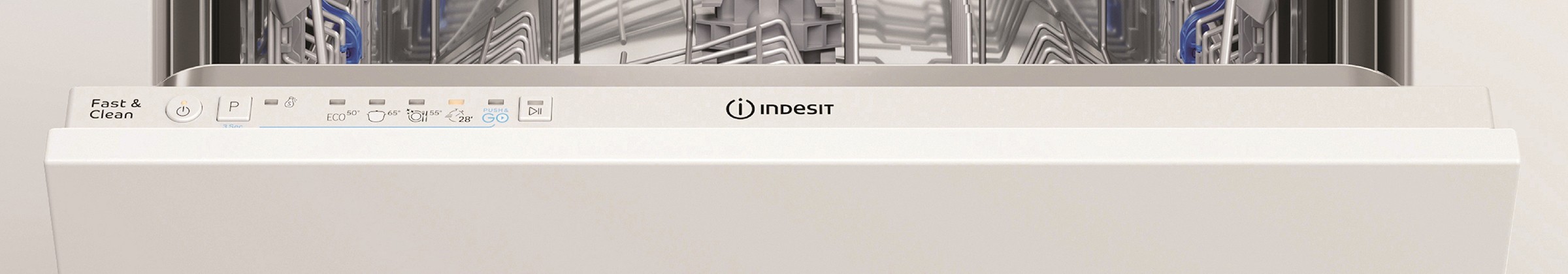 Lave vaisselle tout integrable 60 cm INDESIT 14 couverts 46dB - D2IHL326