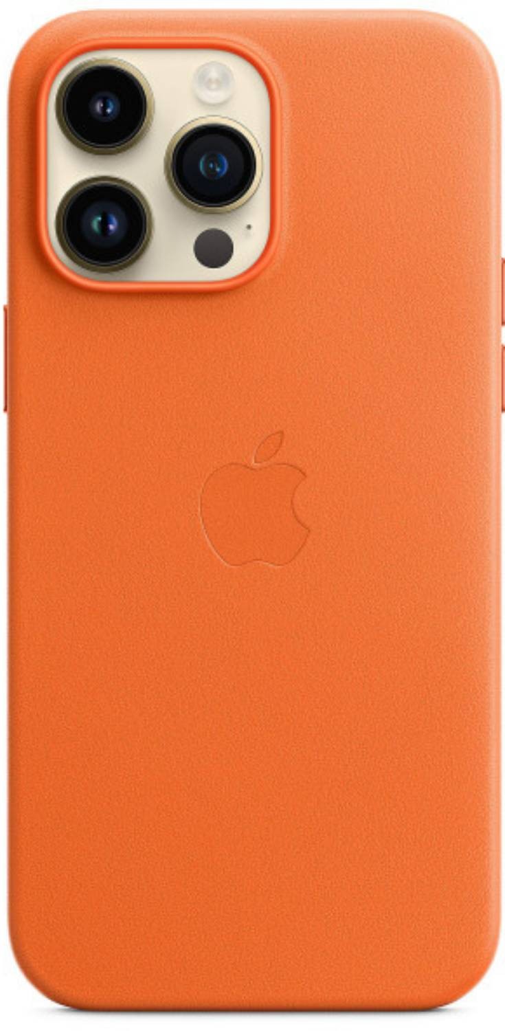 APPLE Coque iPhone 14 pro Max cuir orange  MPPR3ZM/A