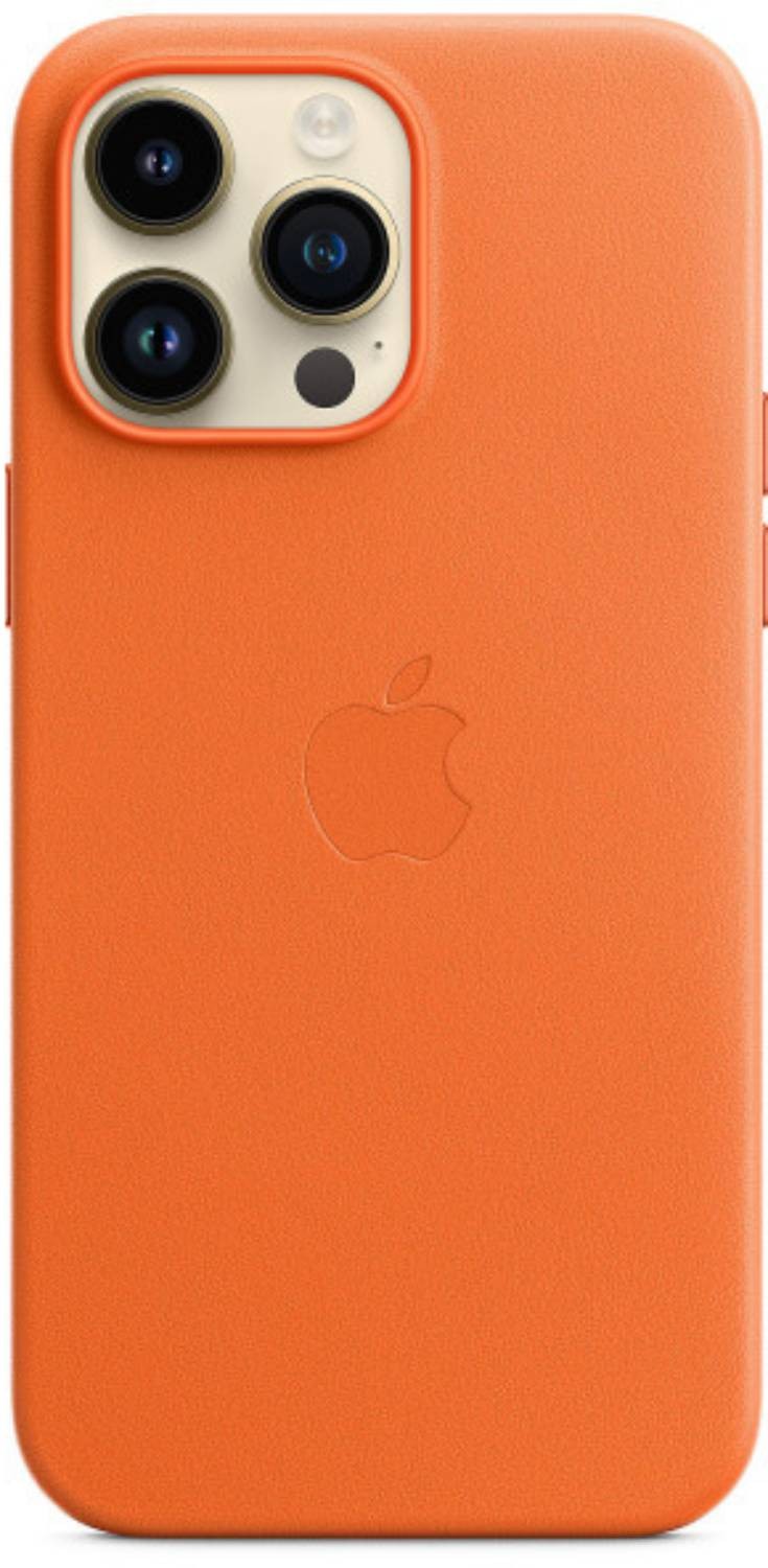 APPLE Coque iPhone 14 pro Max cuir orange  MPPR3ZM/A