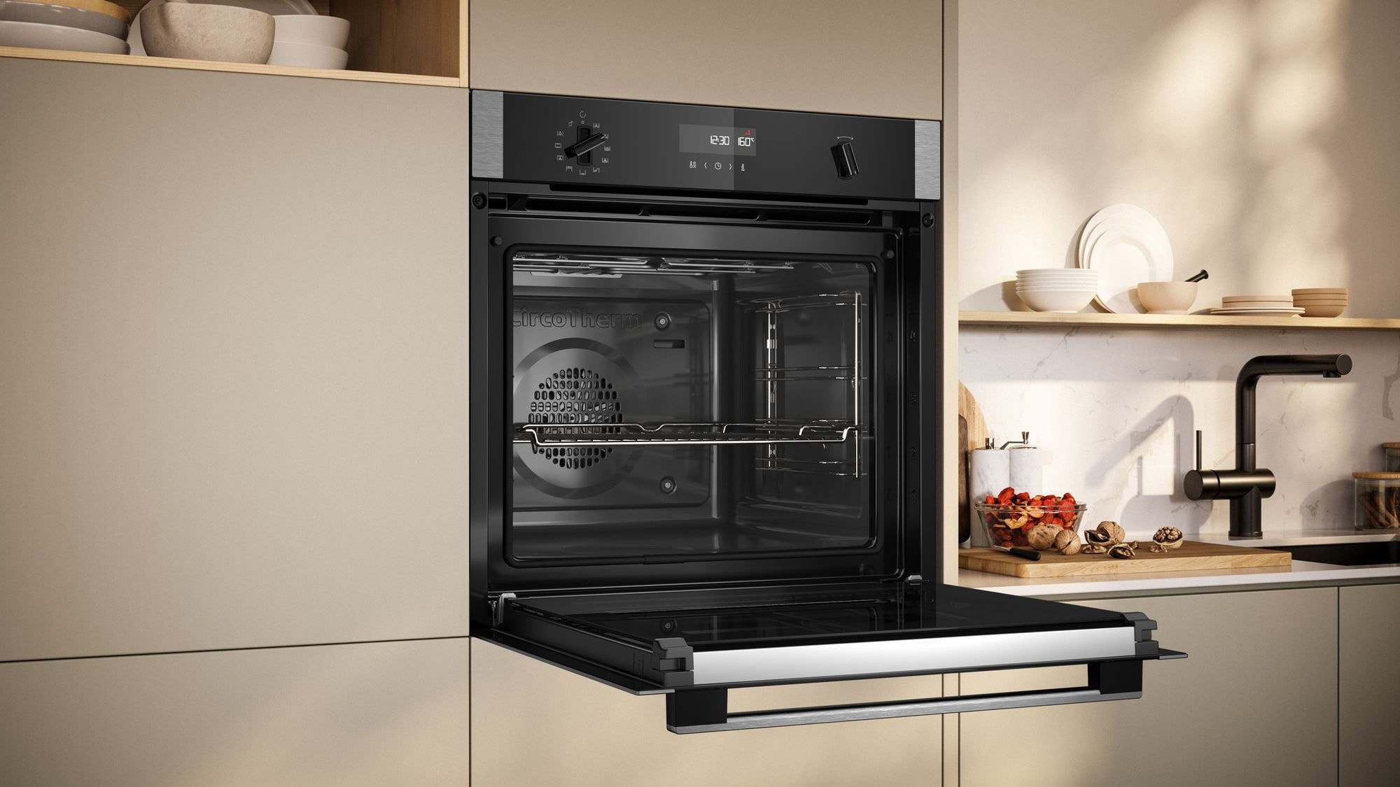 Four encastrable pyrolyse NEFF Circotherm Home Connect 71L A+ Inox - B2ACH7AN7