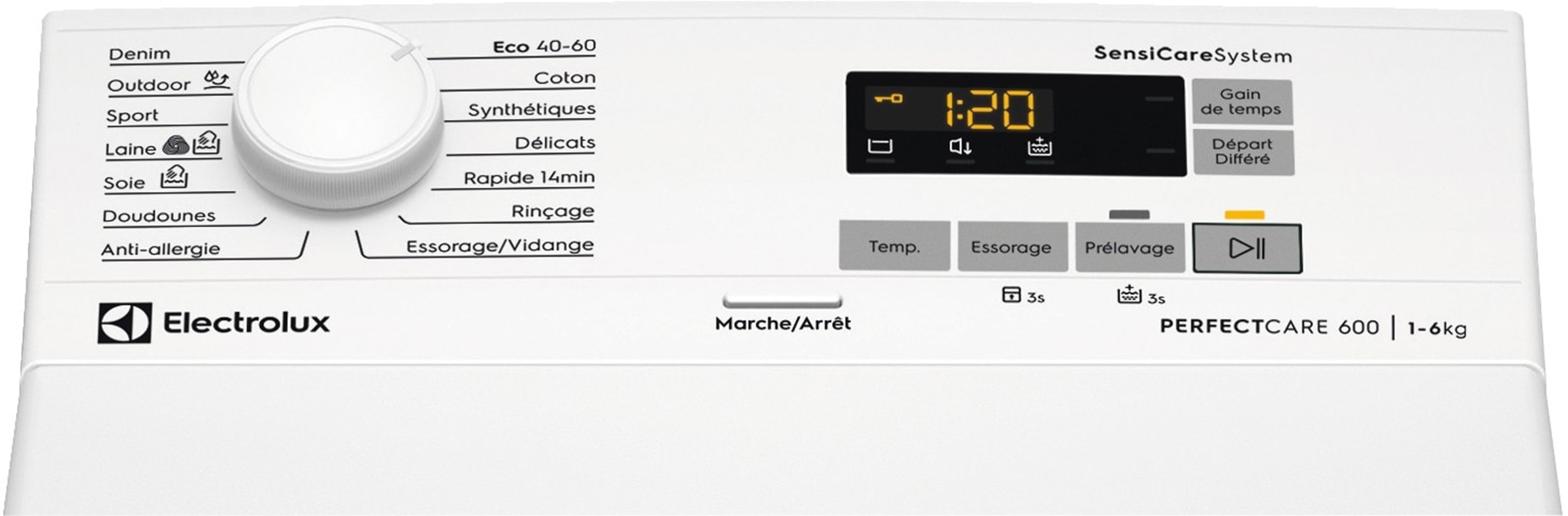 Lave linge Top ELECTROLUX , 1151 trs/mn, 6kg, Blanc - EW6T3164AB Lave linge Top ELECTROLUX , 1151 trs/mn, 6kg, Blanc - EW6T3164AB