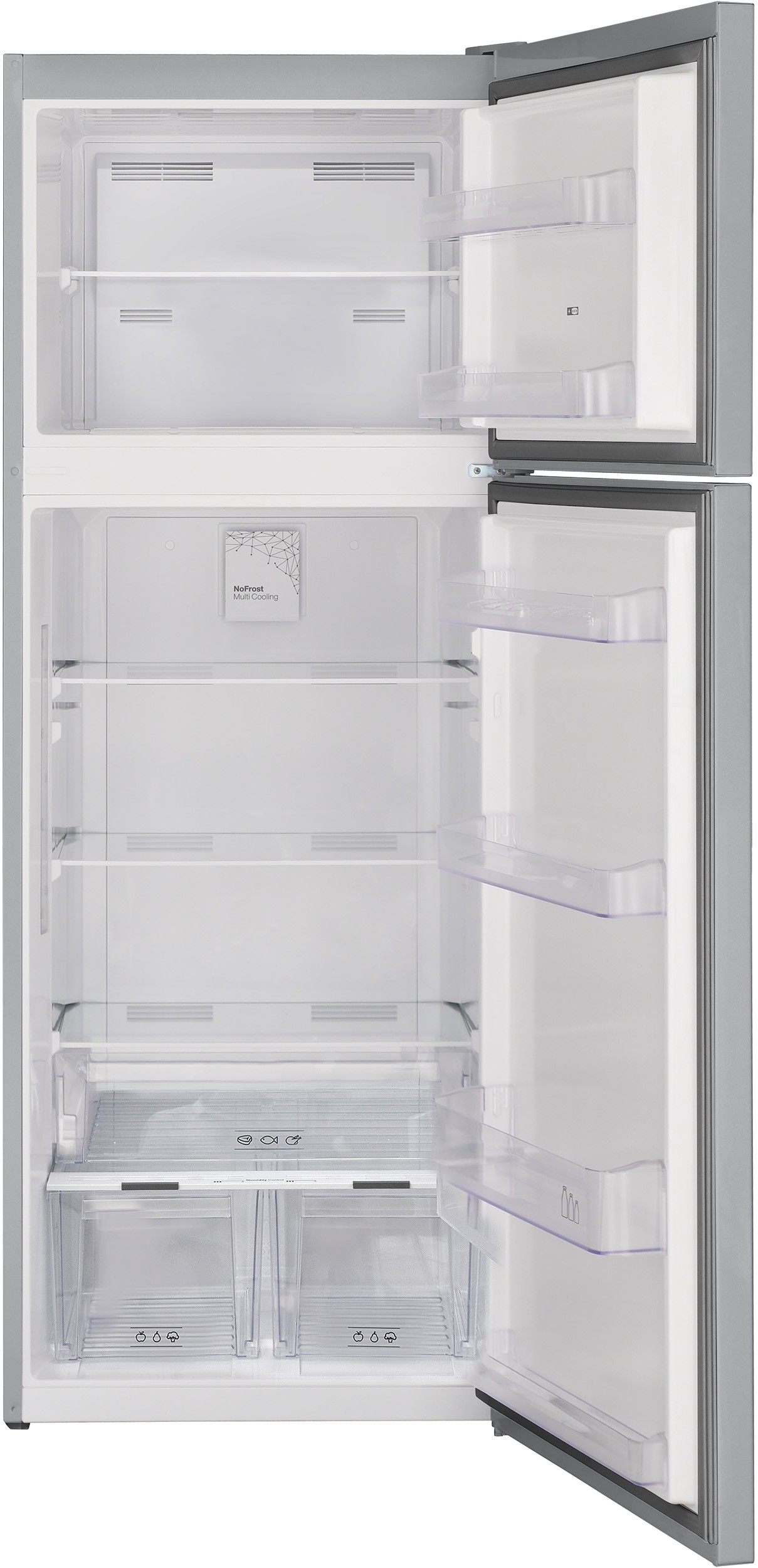 TELEFUNKEN Réfrigérateur congélateur haut No Frost 435L Inox - R2P473NEX