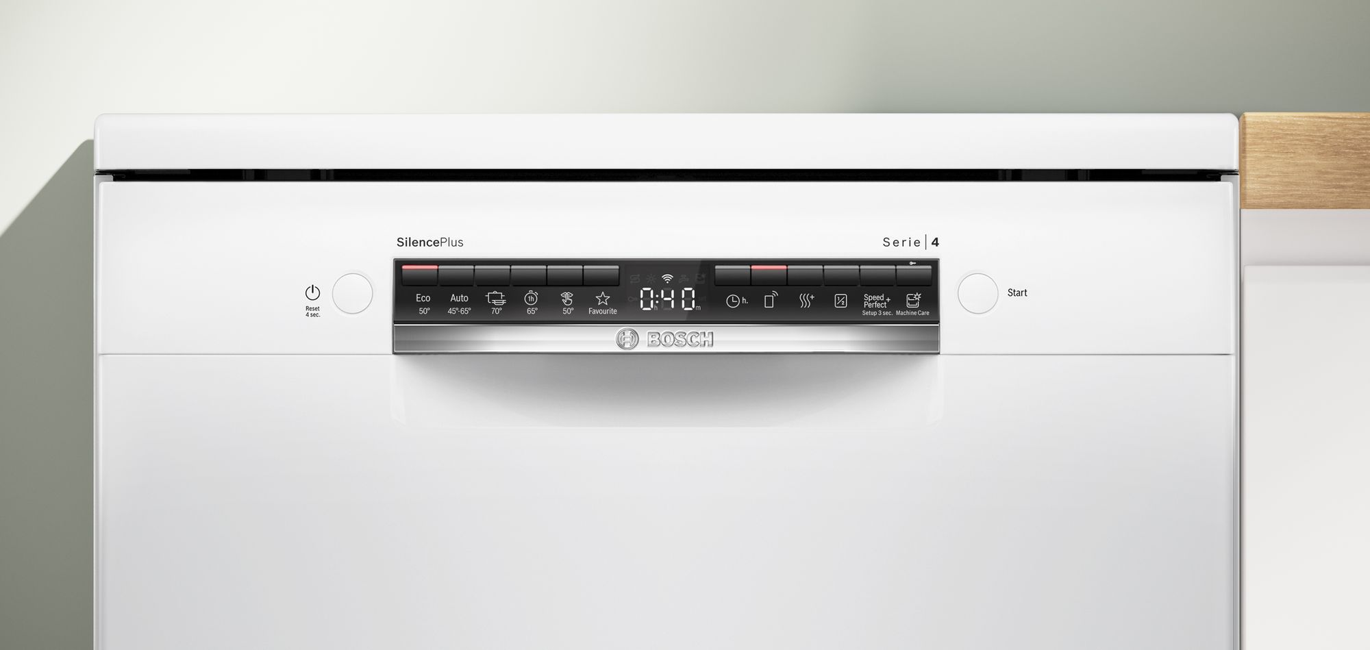 Lave vaisselle 60 cm BOSCH Connecté 14 couverts 44dB Blanc - SMS4HMW08E