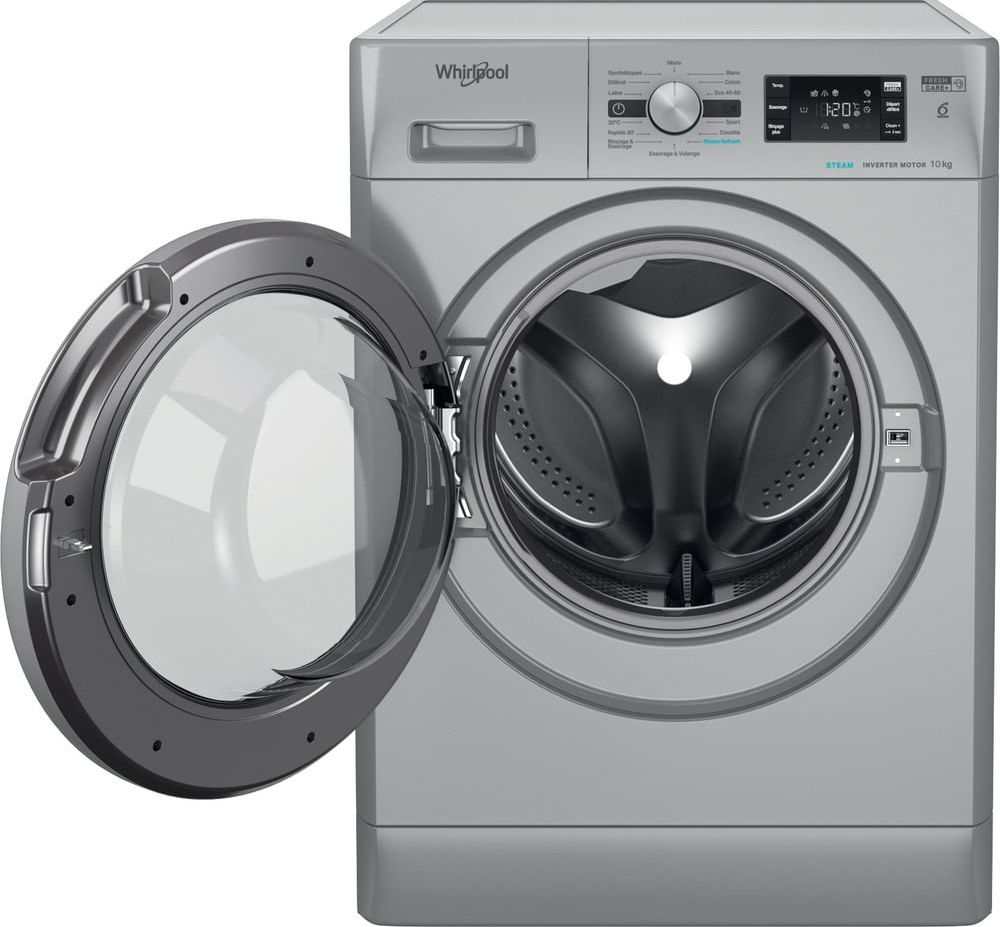 Lave linge Frontal WHIRLPOOL 10kg 1400trs/min Gris - FFBP10489SBSVFR