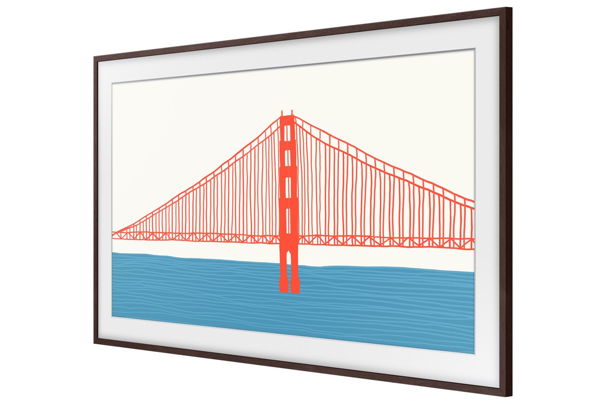 SAMSUNG Cadre TV The Frame 75" Noyer