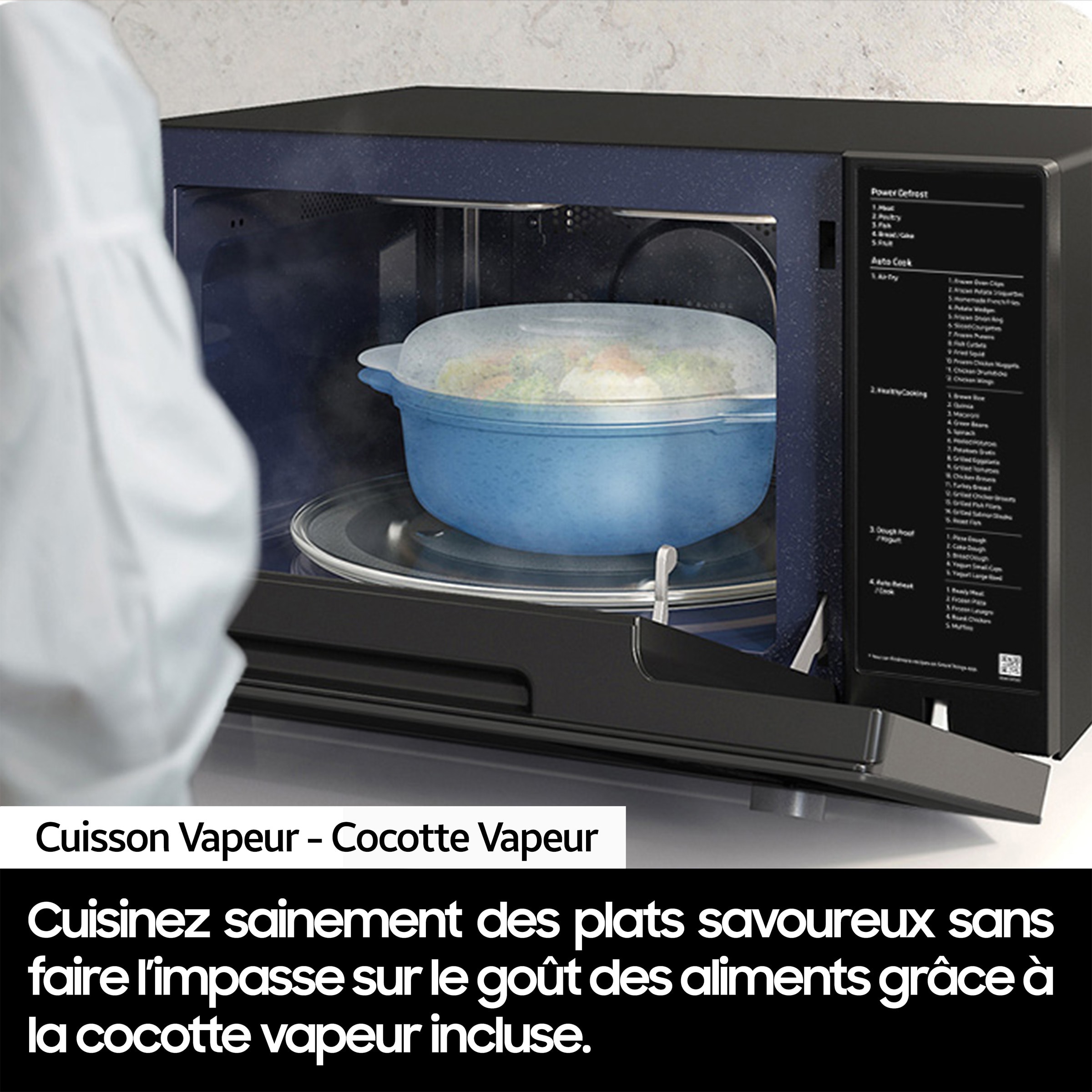 Micro ondes Combiné SAMSUNG 2100W 32L Blanc - MC32DB7746KE