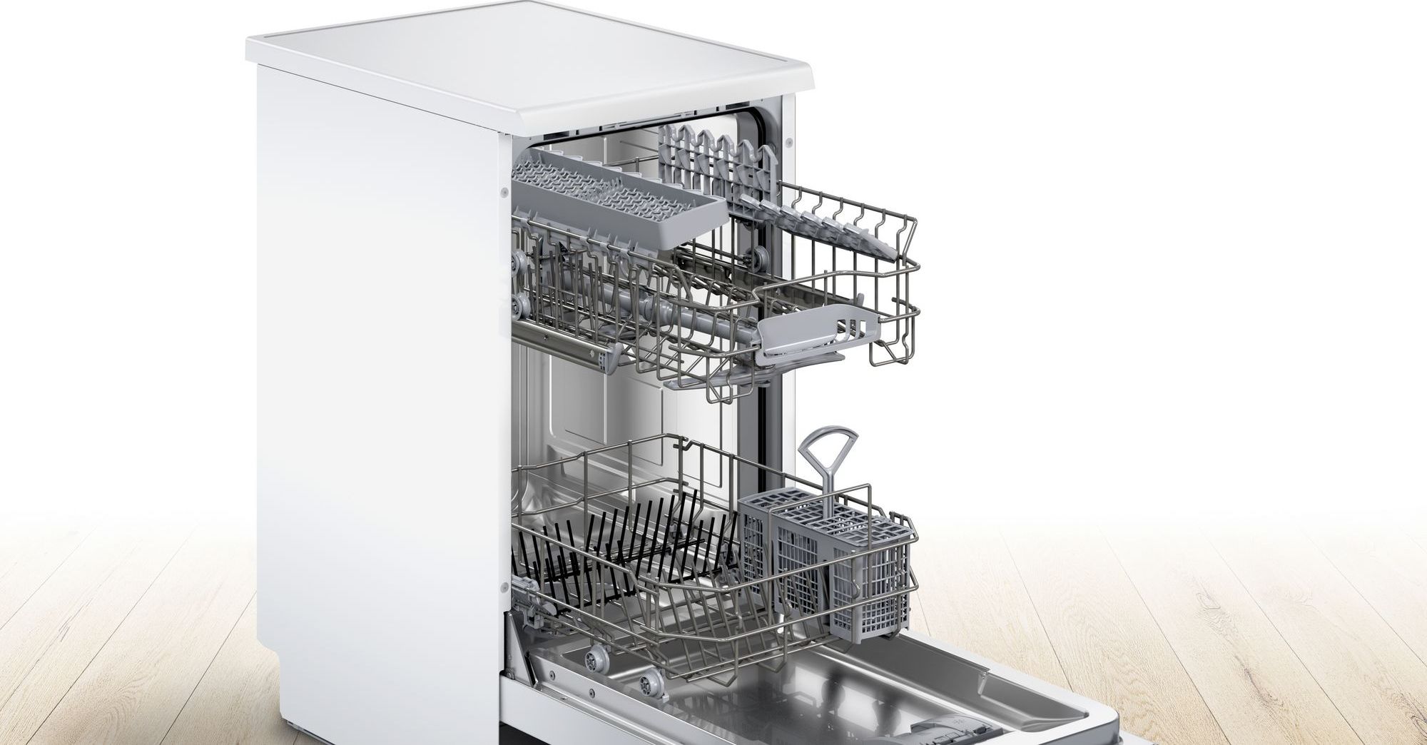 Lave vaisselle 45 cm BOSCH Connecté 10 couverts 46dB Blanc - SPS2HKW55E