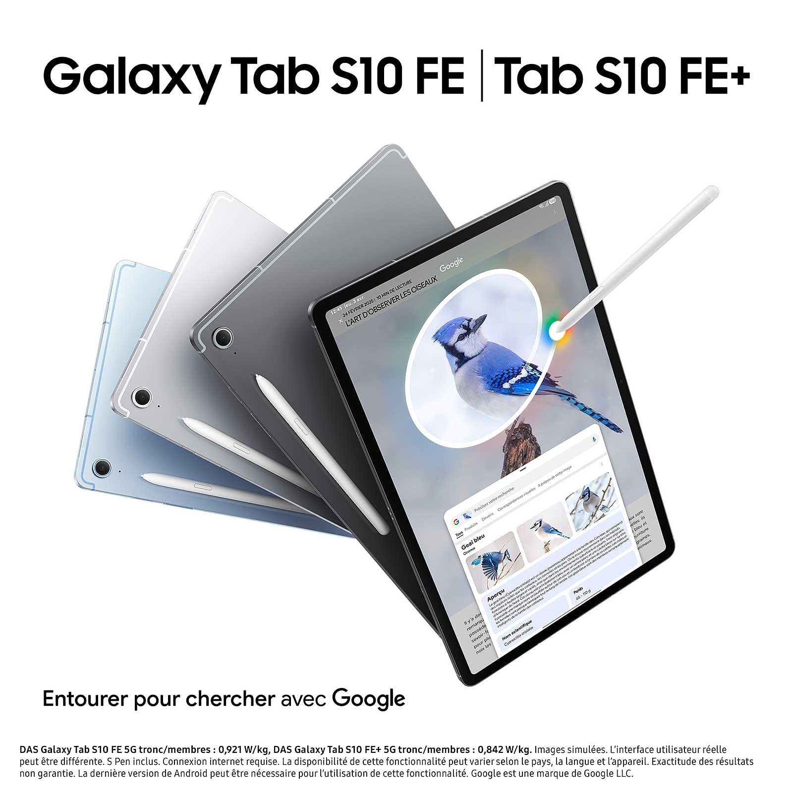 Tablette tactile SAMSUNG  - TABS10FE+128GWIF13GR