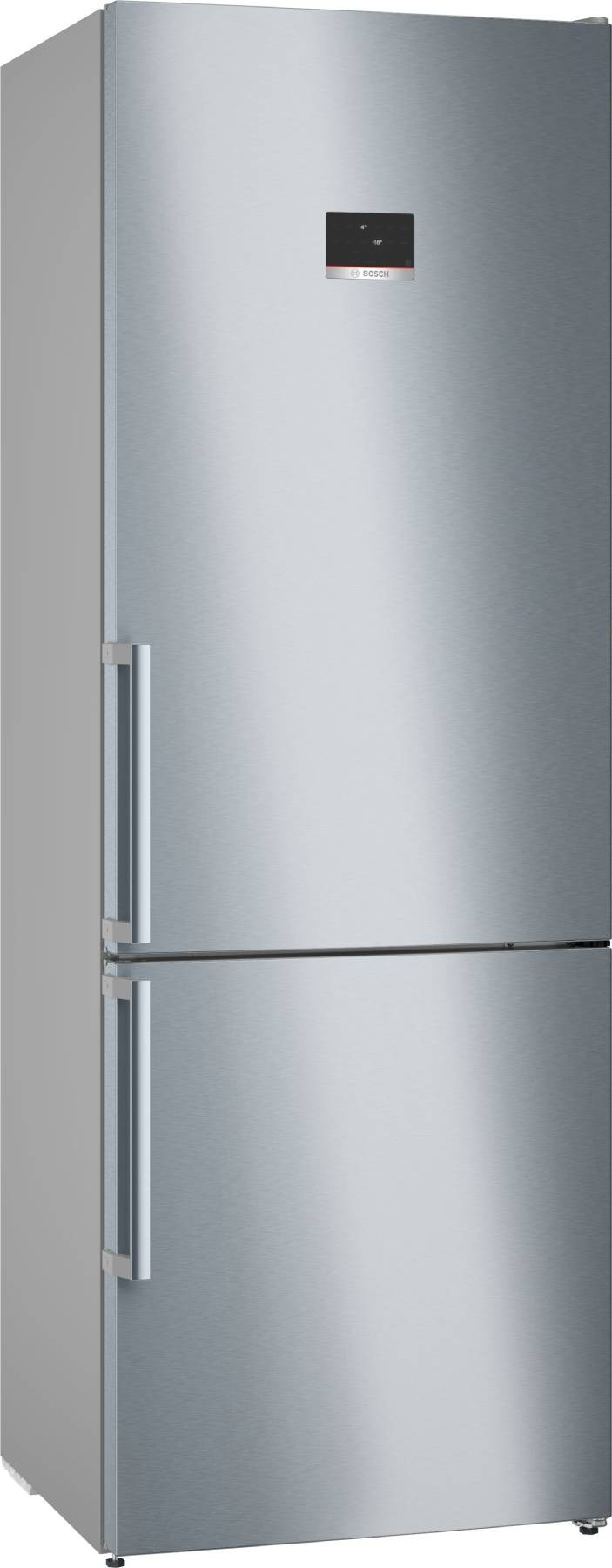 BOSCH Réfrigérateur congélateur bas Série 4 No Frost VitaFresh 311L Inox  KGN497ICT
