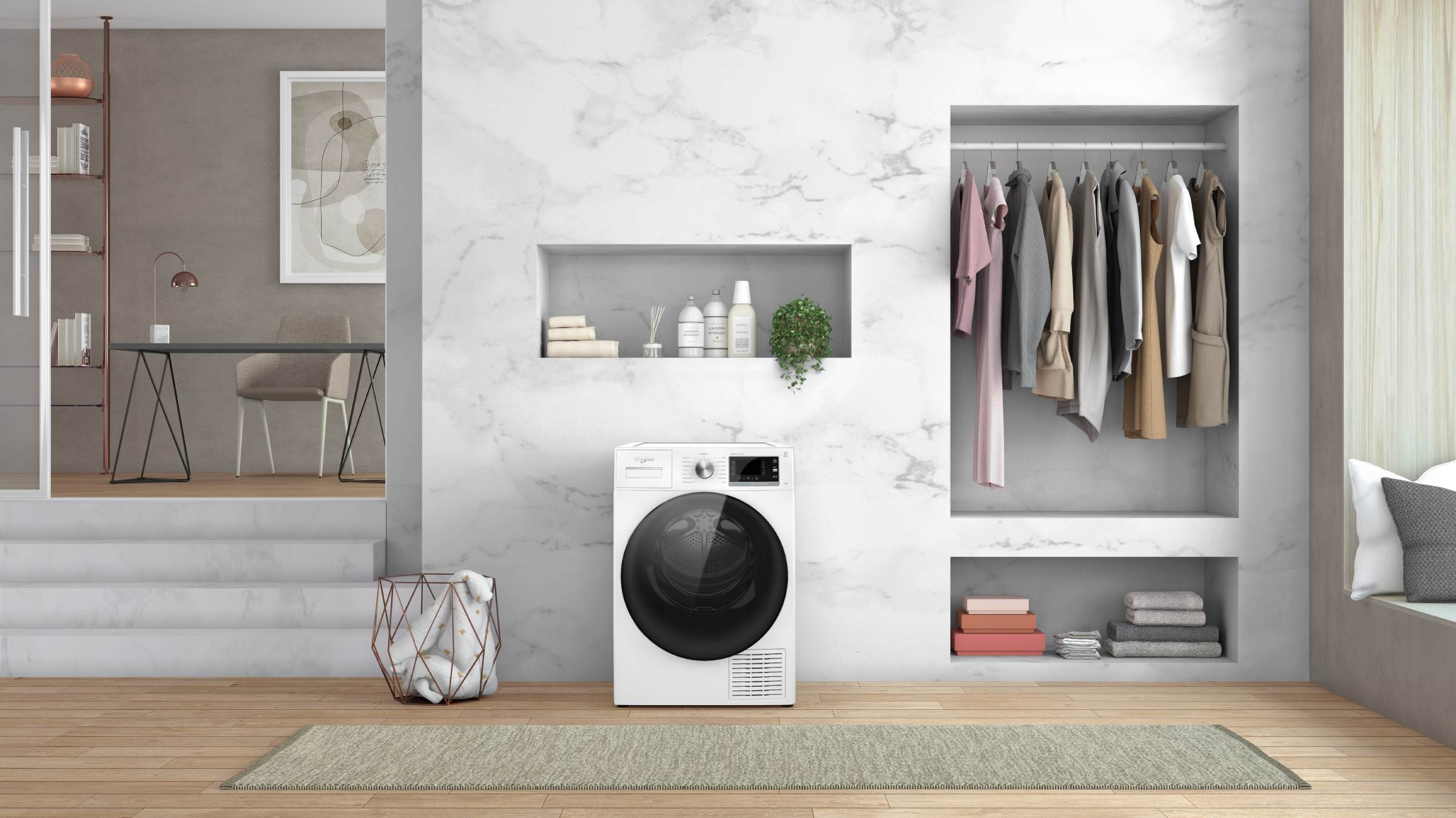Sèche linge Condensation WHIRLPOOL  - W7D94WBFR