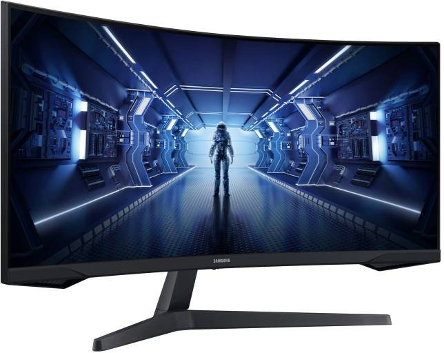 SAMSUNG Ecran PC Gamer 34 pouces incurvé Odyssey G5 1ms 165Hz - LC34G55TWWPXEN