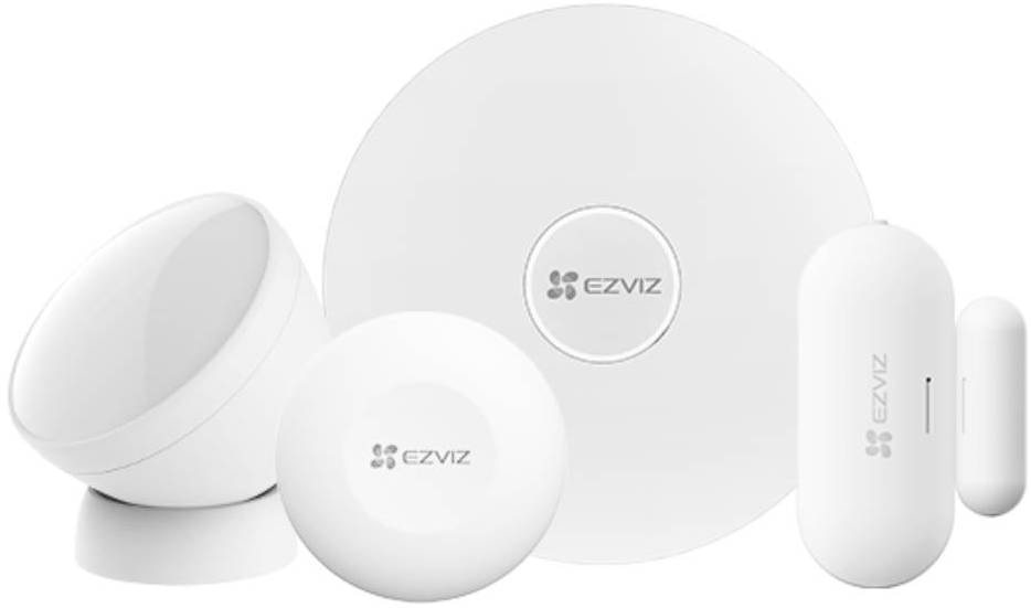 Kit domotique EZVIZ 4 détecteurs Alertes mobile Google Alexa KIT4DETECTEURS