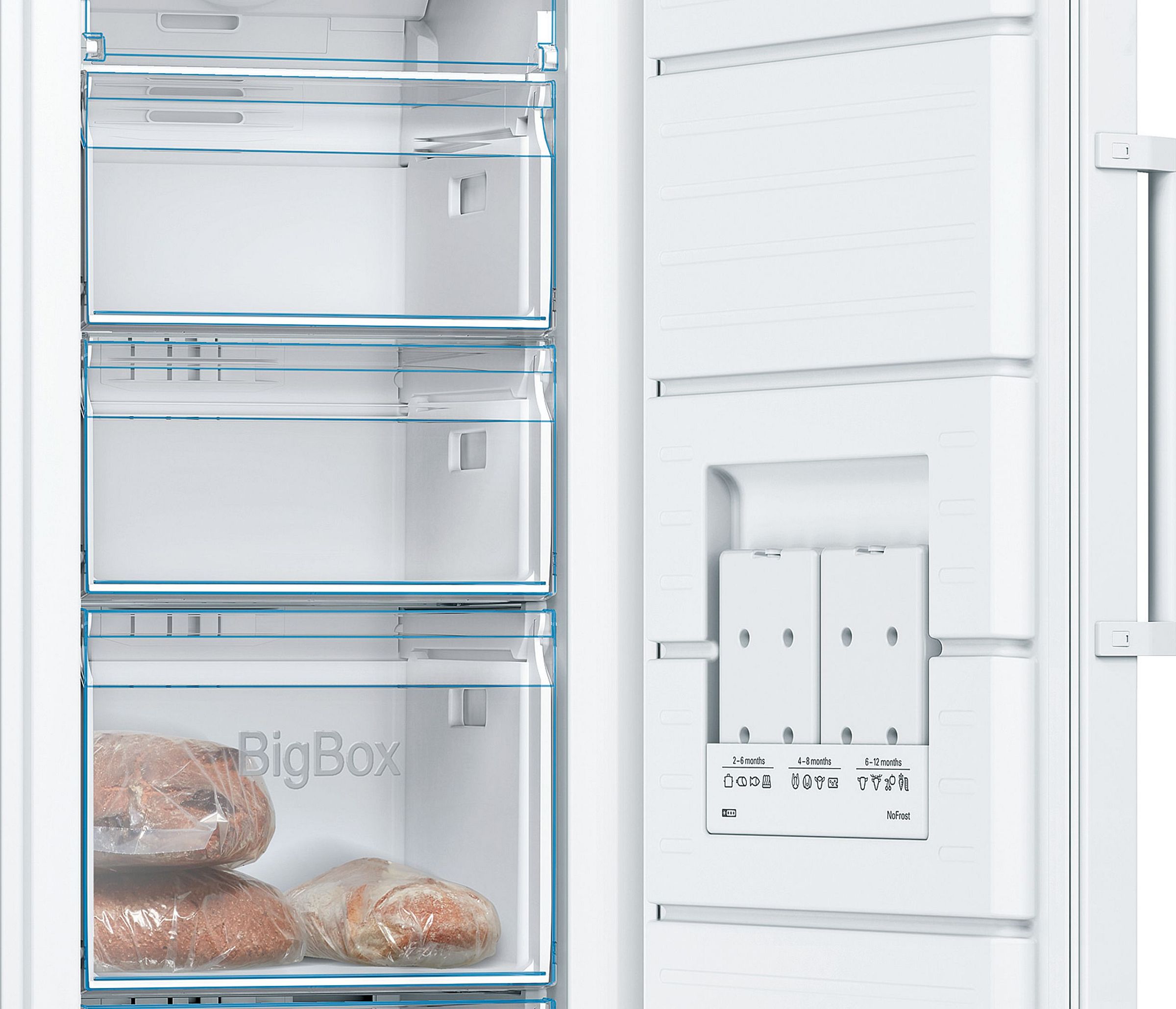 Congélateur armoire BOSCH 200L No Frost Blanc - GSN29VWEV
