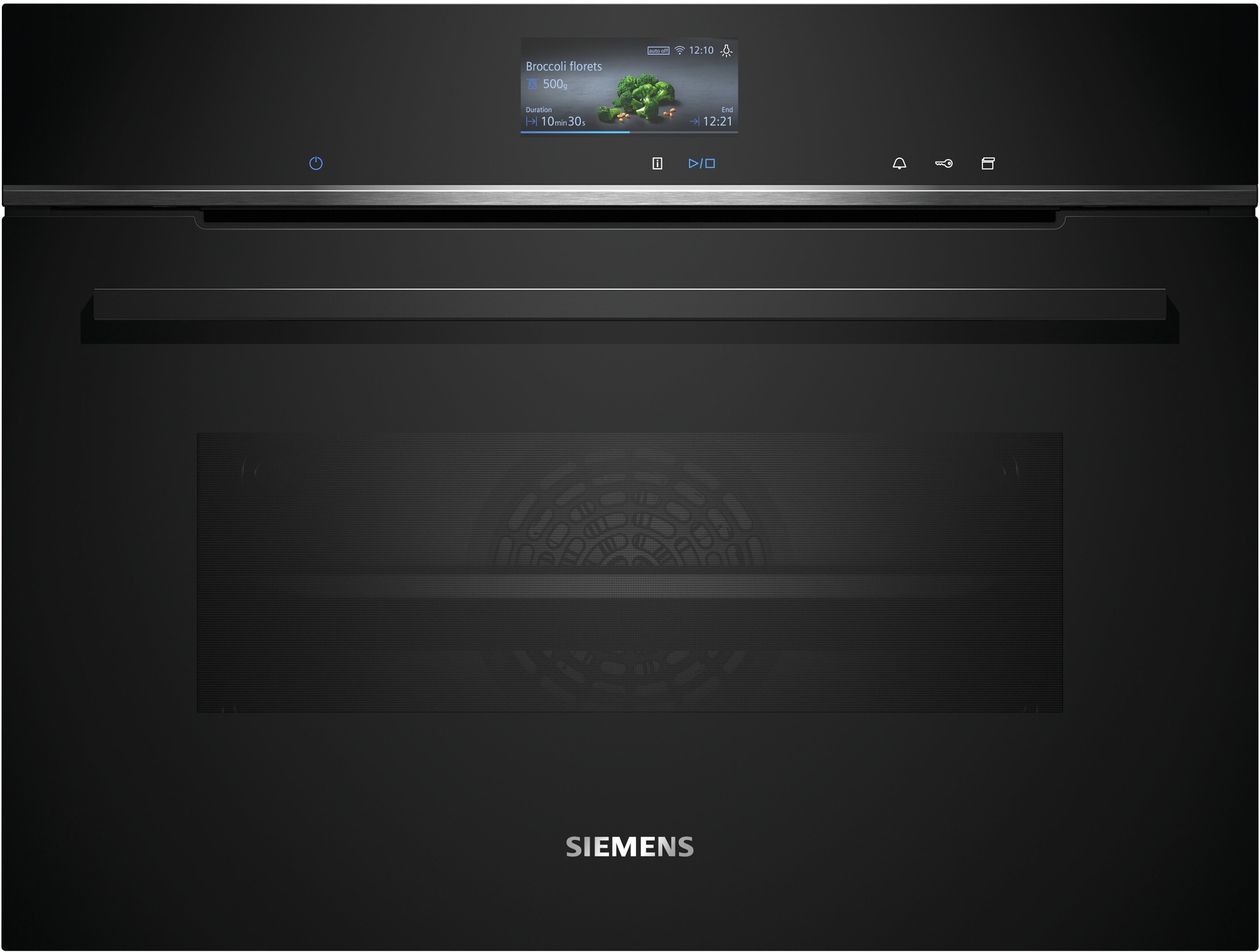 Four encastrable vapeur SIEMENS 45cm 100% EcoClean 47L Noir CS736G1B1