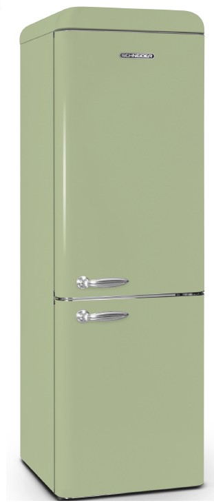 SCHNEIDER Réfrigérateur congélateur bas Vintage froid brassé 304L Vert - SCB300VVA