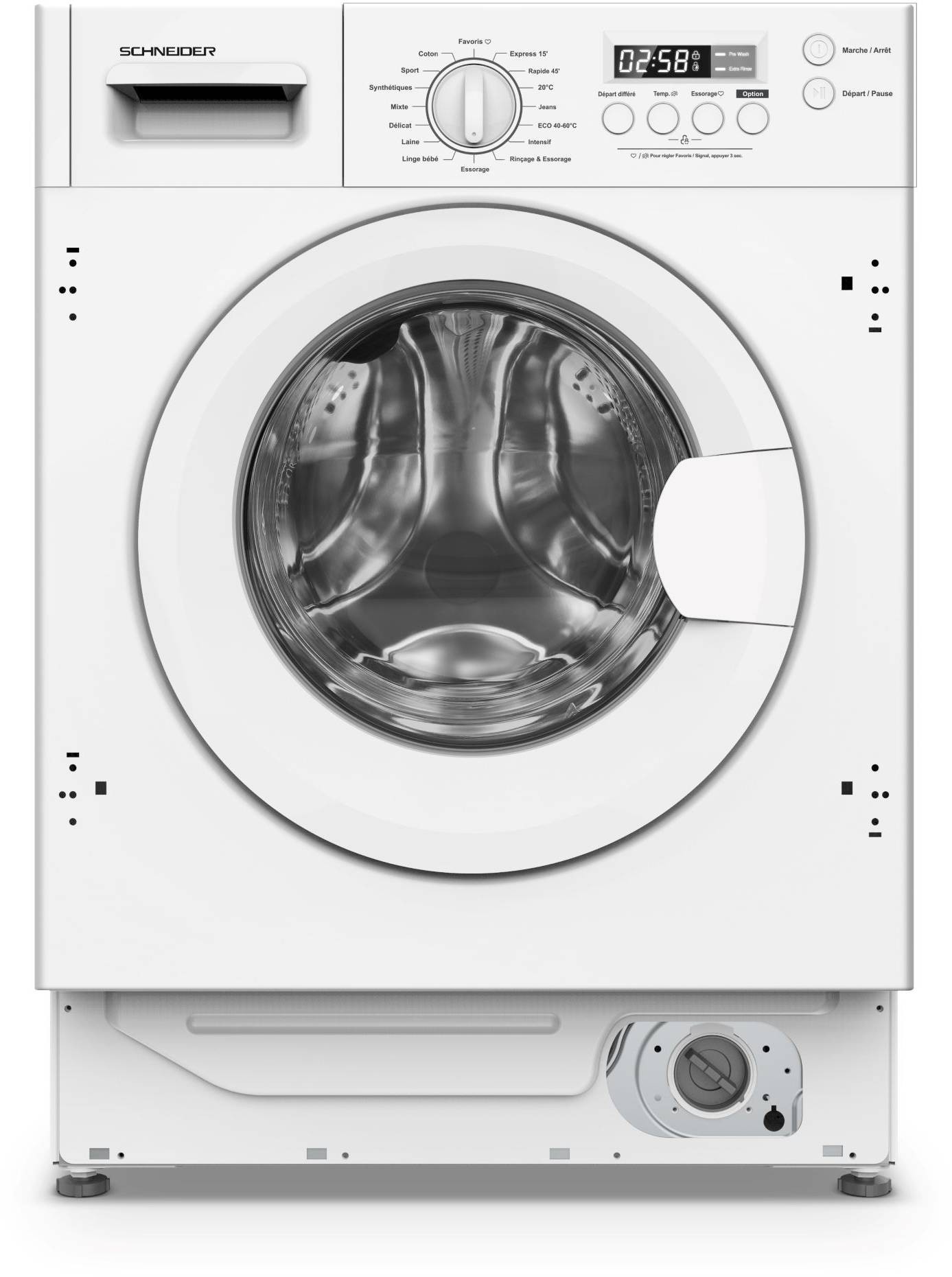 SCHNEIDER Lave linge encastrable SCWMI814 SCHNEIDER Lave linge encastrable SCWMI814