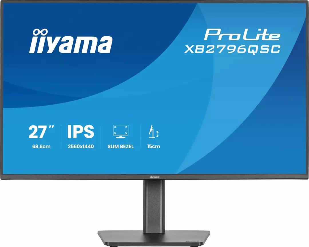 Ecran 27 pouces QHD IIYAMA IPS USB-C Noir XB2796QSC-B1