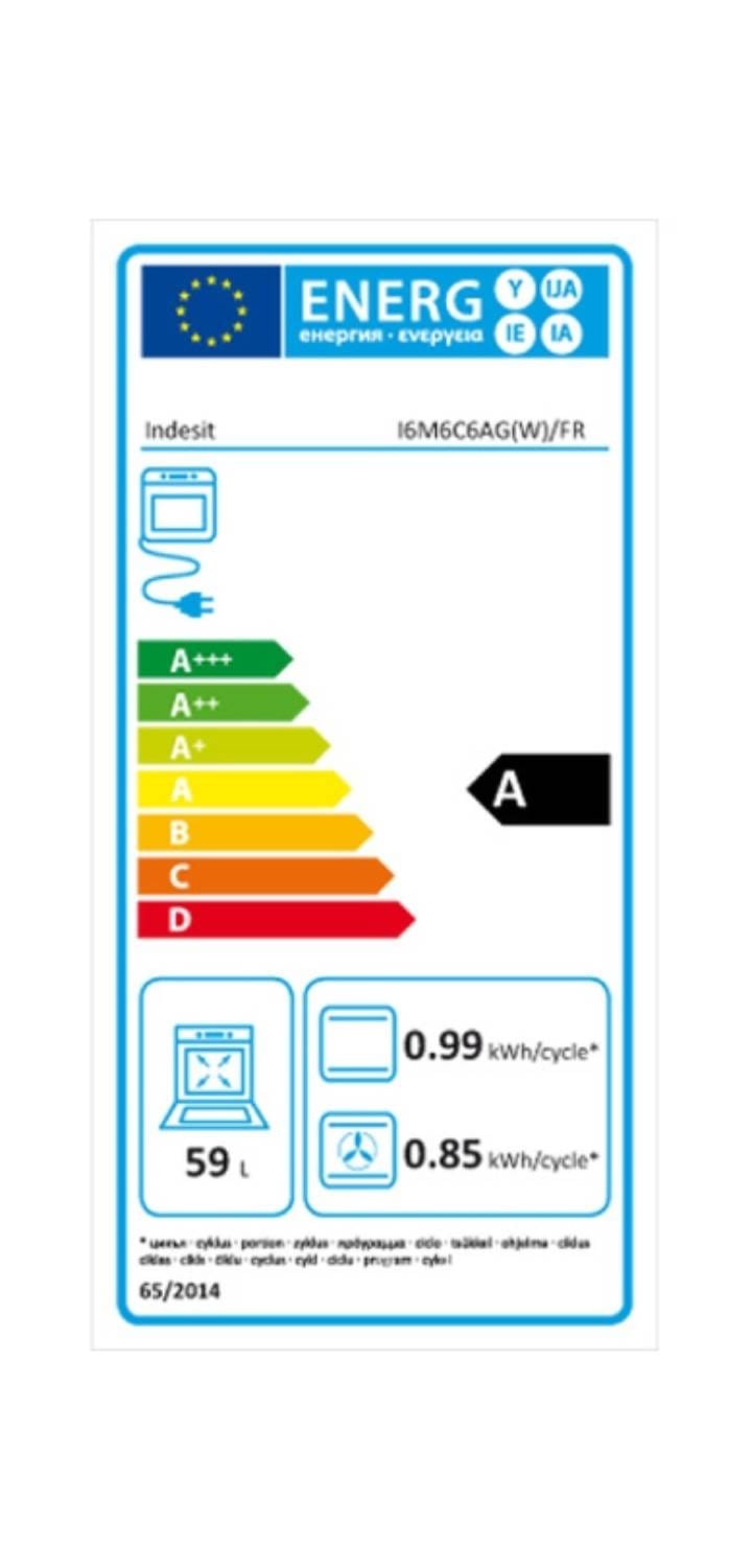 INDESIT Cuisiniere mixte I6M6CAGXFR