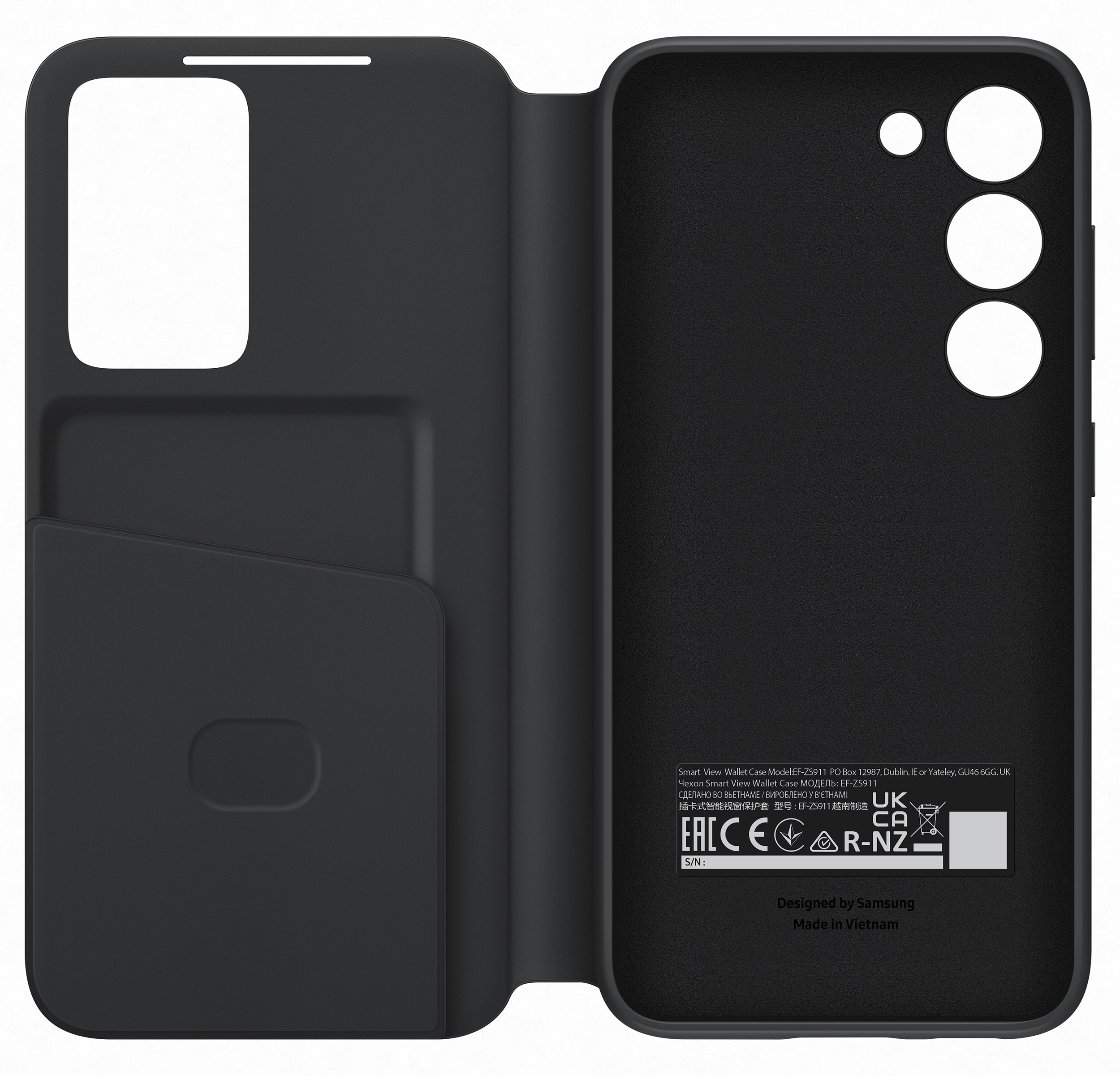 Etui support SAMSUNG  - ETUIVUE-NOIR-S23