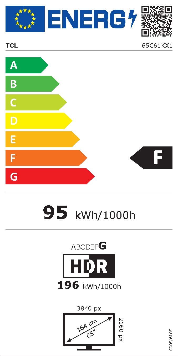 TV Mini LED 4K 164 cm TCL - 65C61K TV Mini LED 4K 164 cm TCL - 65C61K