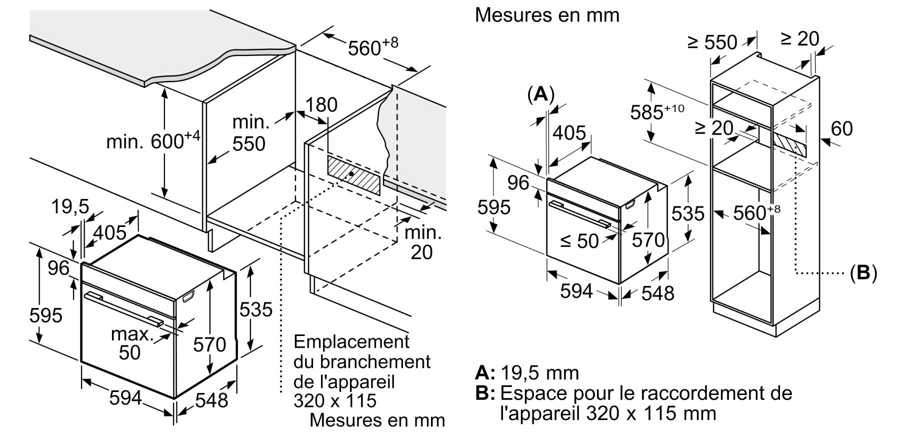 SIEMENS Four encastrable pyrolyse iQ500 Air Pulsé 3D 71L Noir