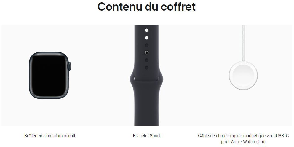 Montre connectée APPLE Watch Série 9 GPS + Cellular 41 mm Aluminium Noir - WATCH9-MRHR3QF Montre connectée APPLE Watch Série 9 GPS + Cellular 41 mm Aluminium Noir - WATCH9-MRHR3QF