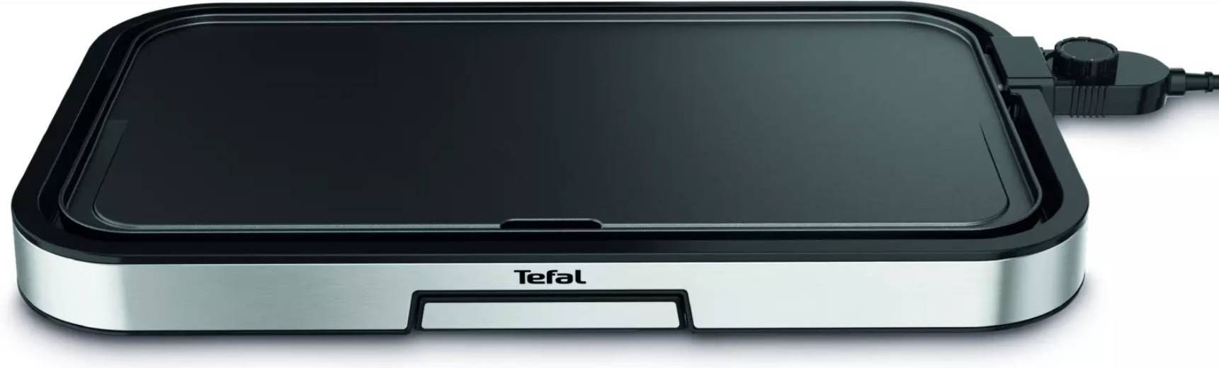 Grill / plancha TEFAL 30.4x55cm 12 personnes Antiadhésif Noir CB631D10