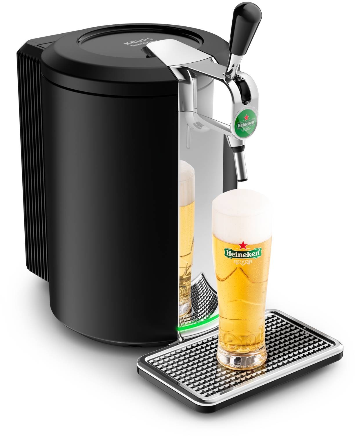 KRUPS Distributeur de bière BEERTENDER COMPACT Coupe Mousse Noir YY4808FD KRUPS Distributeur de bière BEERTENDER COMPACT Coupe Mousse Noir YY4808FD