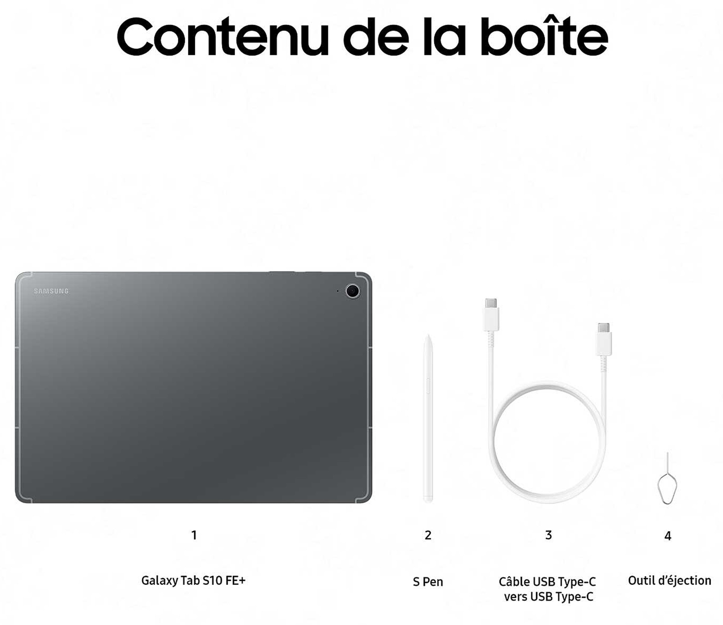 Tablette tactile SAMSUNG  - TABS10FEP128G5G13GRI