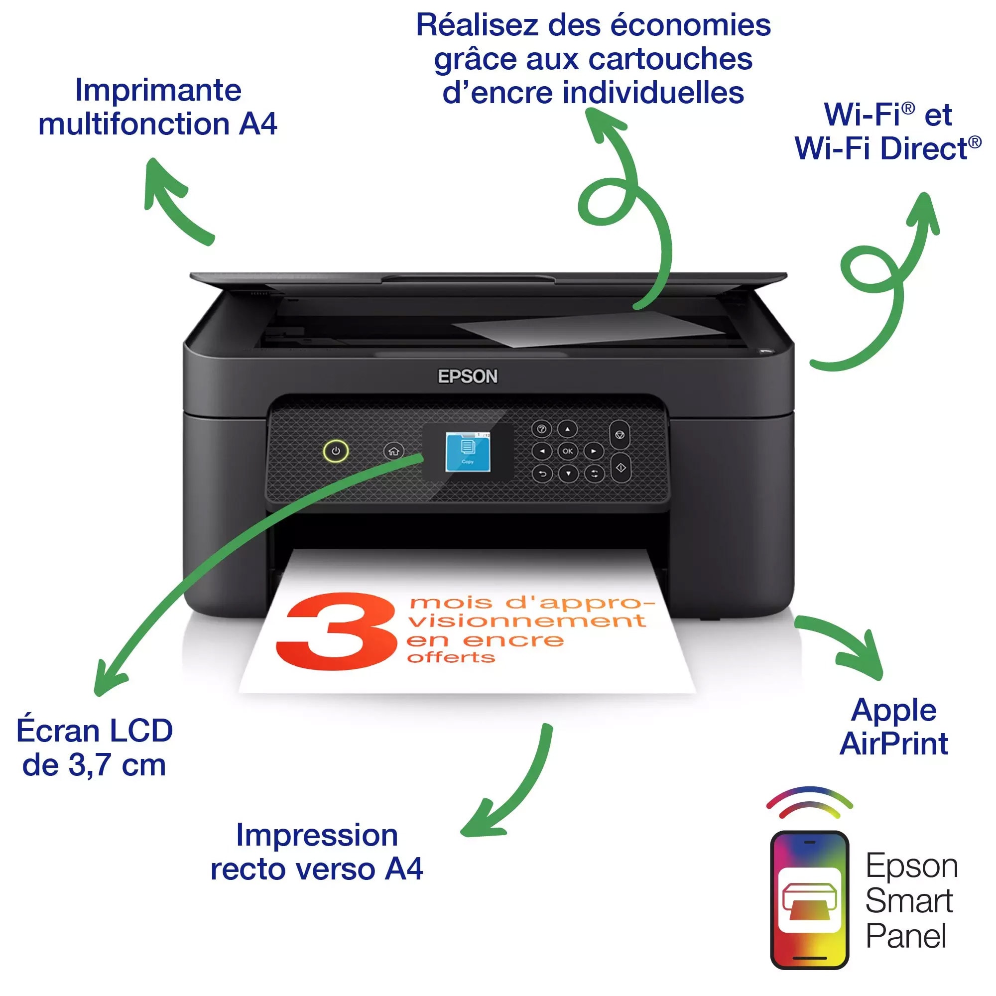 Imprimante multifonction jet d'encre EPSON  - XP-3200