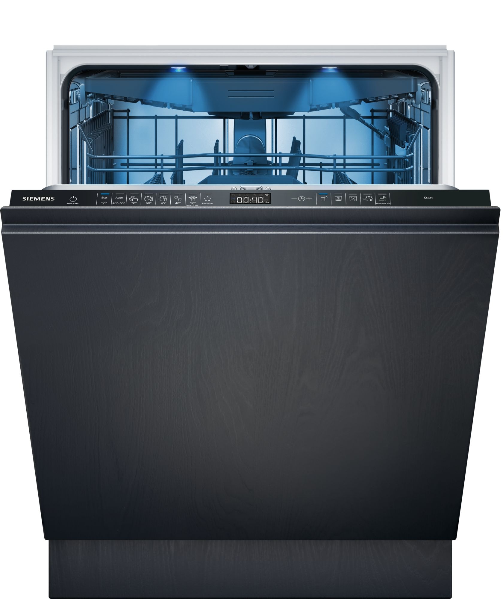 Lave vaisselle tout integrable 60 cm SIEMENS Connecté 14 couverts 42dB Noir SN95EX12CE
