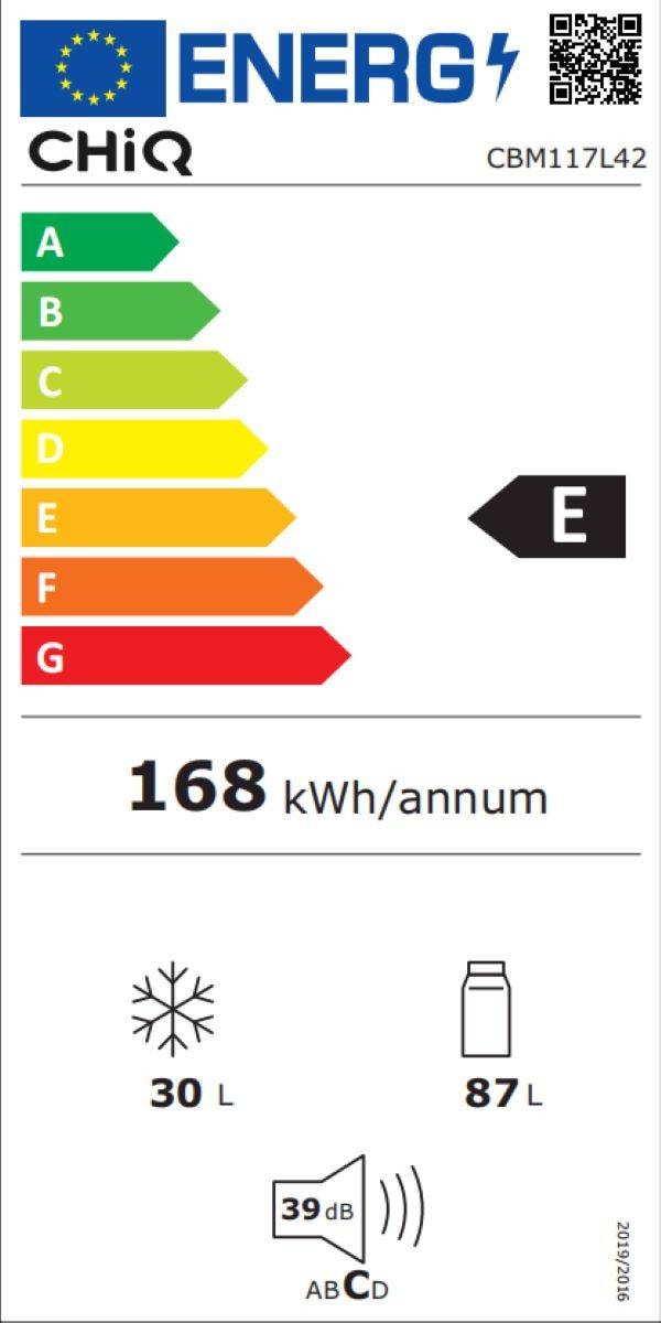Réfrigérateur congélateur bas CHIQ - CBM117L42 Réfrigérateur congélateur bas CHIQ - CBM117L42
