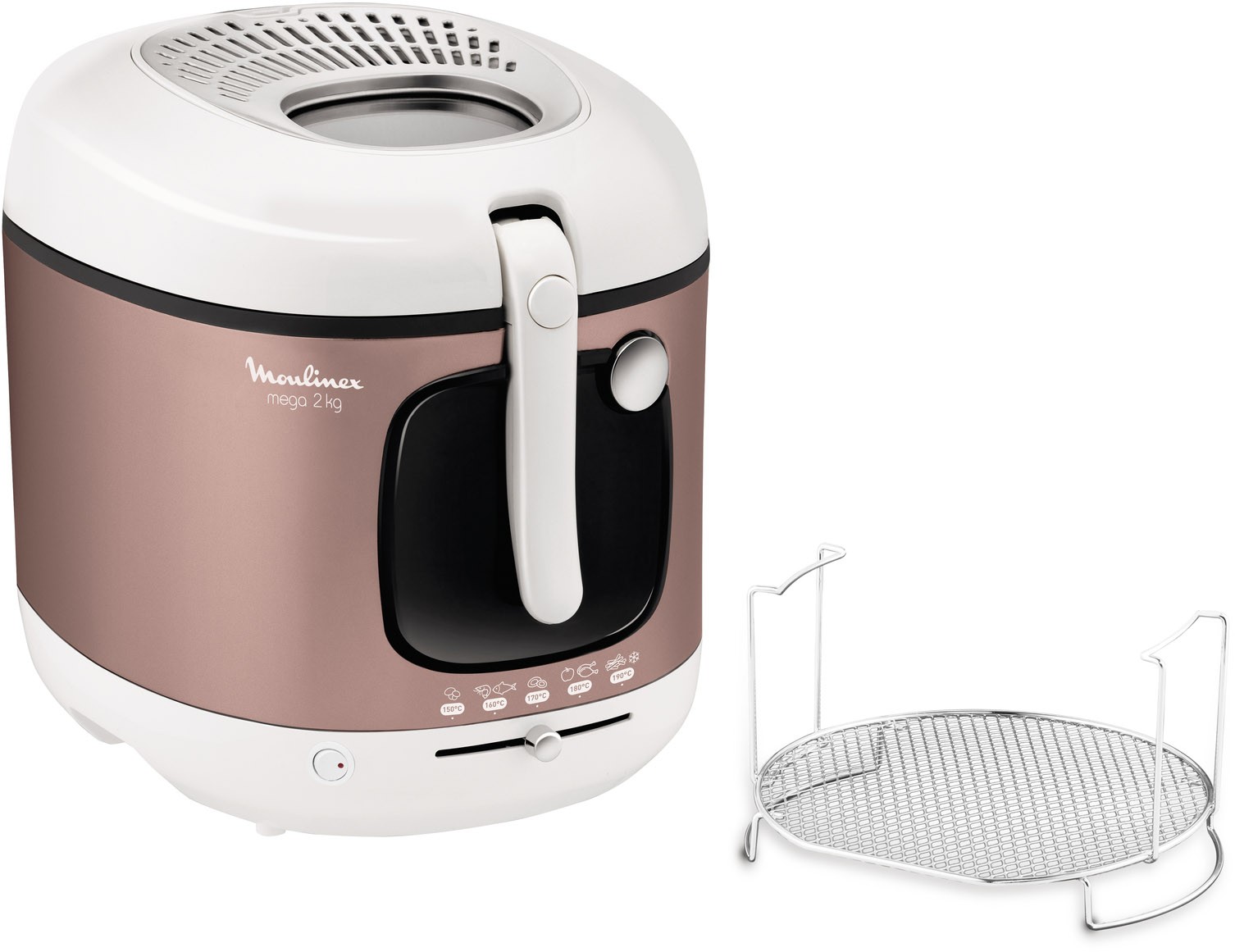 Friteuse MOULINEX Mega XXL + Accessoire snacking 2100W 2Kg  - AM481010