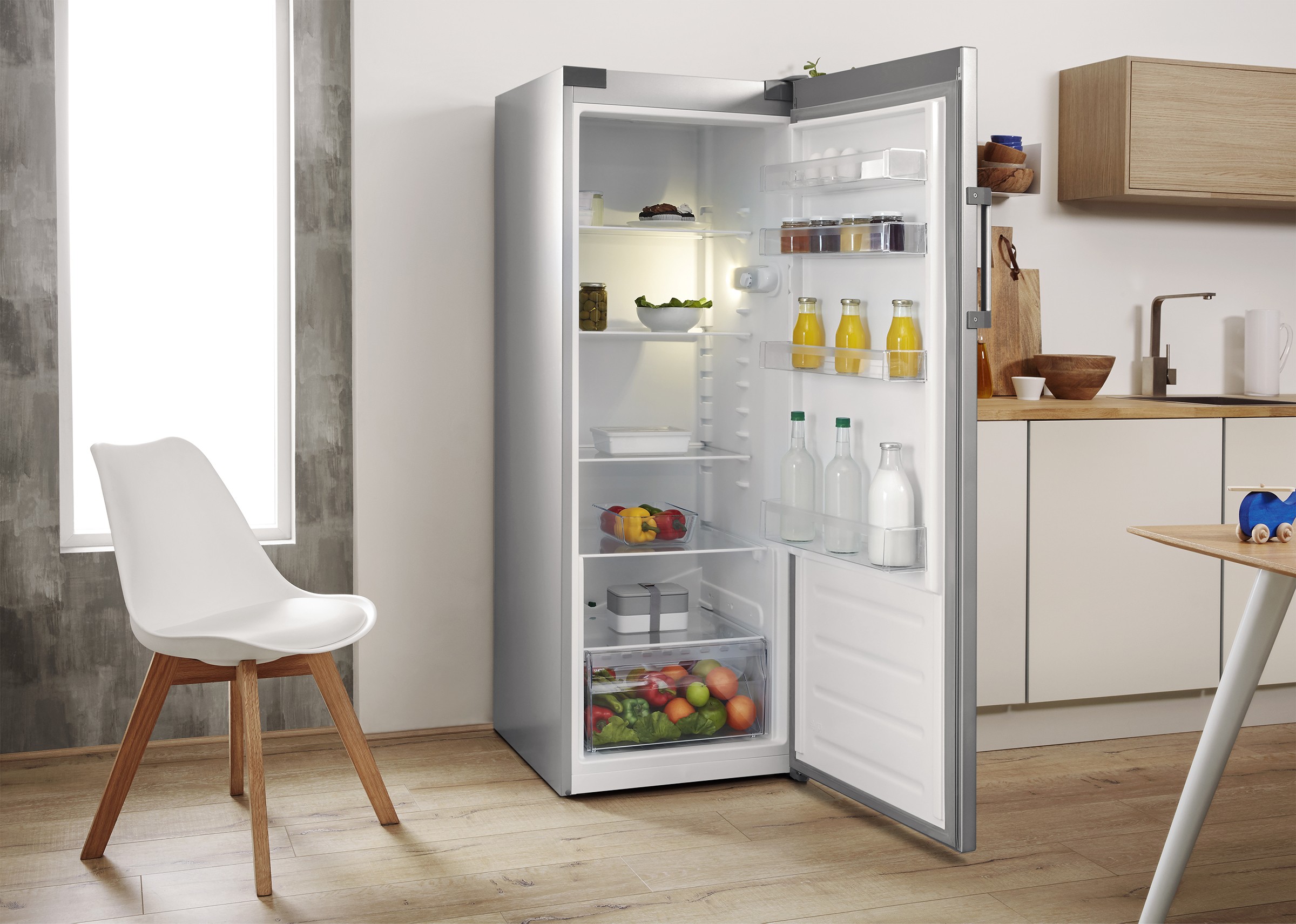 Réfrigérateur 1 porte INDESIT Froid Statique 322L Gris - SI61S