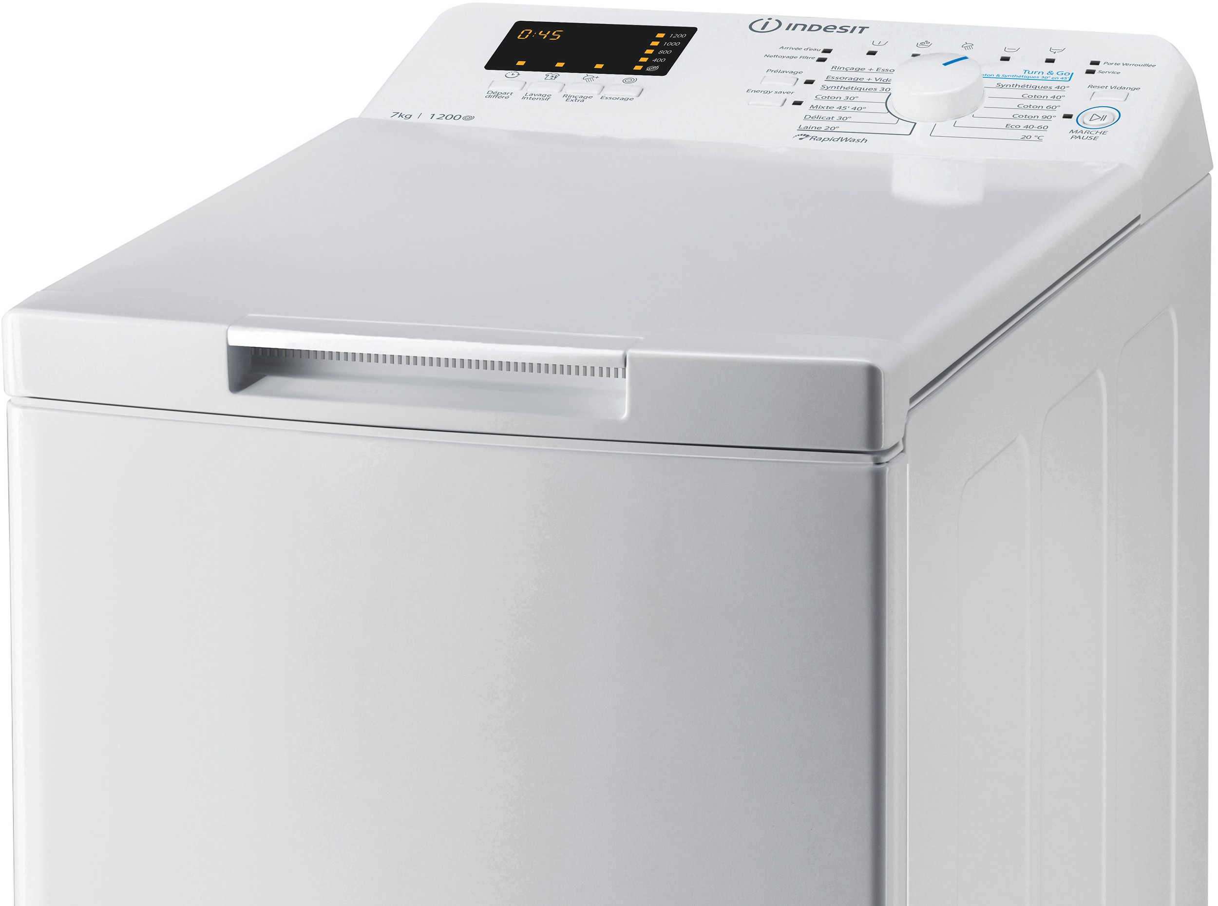 Lave linge Top INDESIT 7kg 42L - BTWS72200FRN