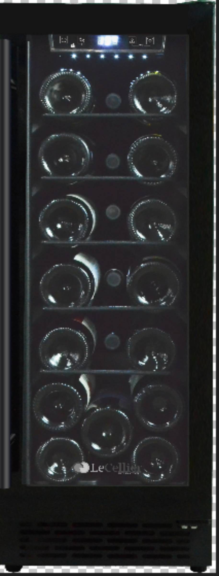 Cave à vin encastrable de service LECELLIER 20 bouteilles Noir LC20BUF
