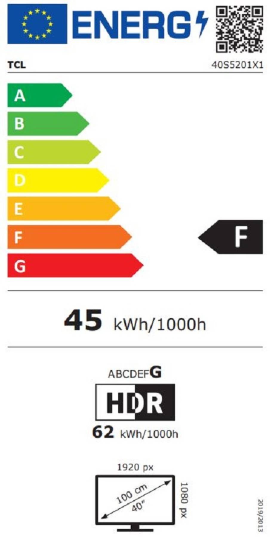 TCL TV LED Full HD 100 cm TV LED 40S5201 Full HD 100 cm