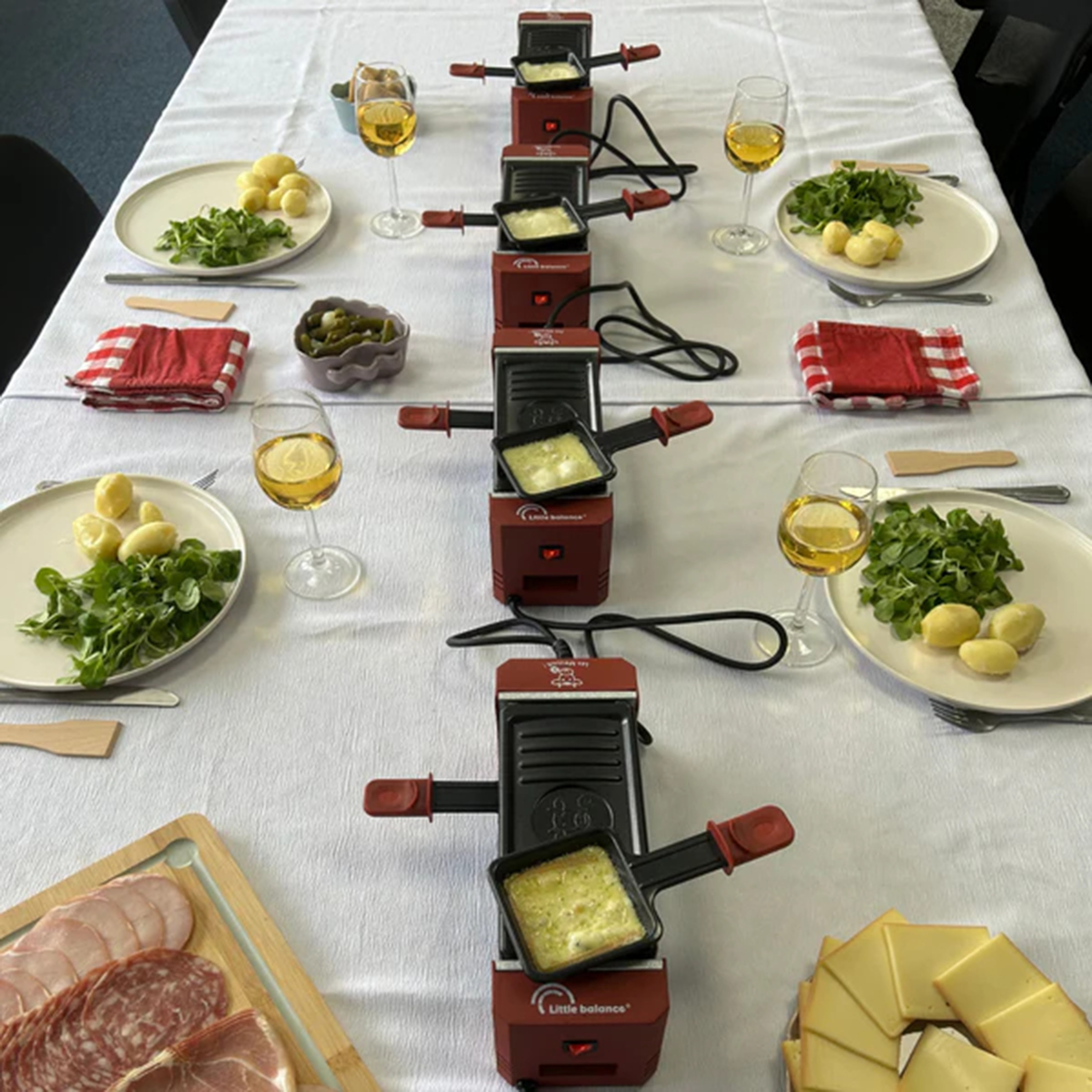 Raclette Multifonction LITTLE BALANCE 2 personnes 320W Rouge - 8950