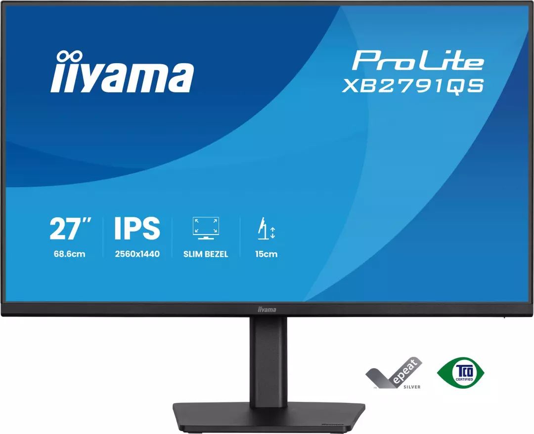 Ecran 27 pouces QHD IIYAMA IPS HDMI DisplayPort Noir XB2791QS-B1