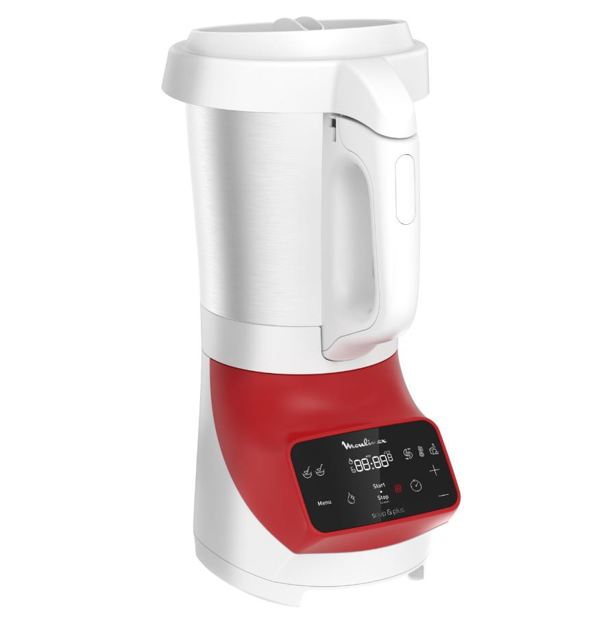 MOULINEX Blender chauffant Soup & Plus 1100W Rouge - LM924500