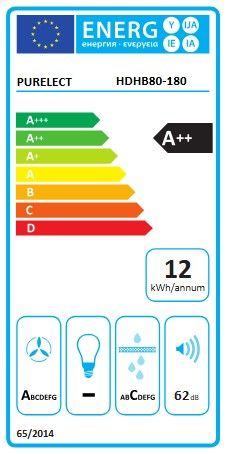 Plaque induction PURELEC 4 foyers 80 cm Noir - HDHB80-180